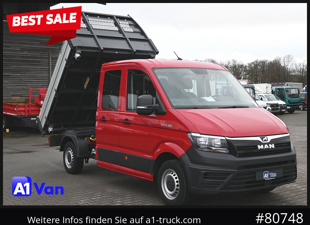 MAN TGE 3.180 Doka Kipper,Klima, AHK,Tüv Neu - כלי רכב מסחרי מזהיר, כלי רכב מסחרי קומבי: תמונה 1 MAN TGE 3.180 Doka Kipper,Klima, AHK,Tüv Neu - כלי רכב מסחרי מזהיר, כלי רכב מסחרי קומבי: תמונה 1