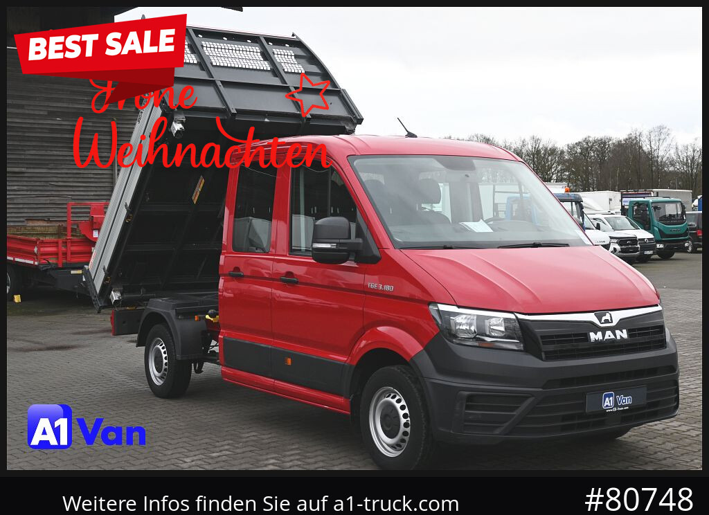 MAN TGE 3.180 Doka Kipper,Klima, AHK,Tüv Neu - כלי רכב מסחרי מזהיר, כלי רכב מסחרי קומבי: תמונה 1 MAN TGE 3.180 Doka Kipper,Klima, AHK,Tüv Neu - כלי רכב מסחרי מזהיר, כלי רכב מסחרי קומבי: תמונה 1