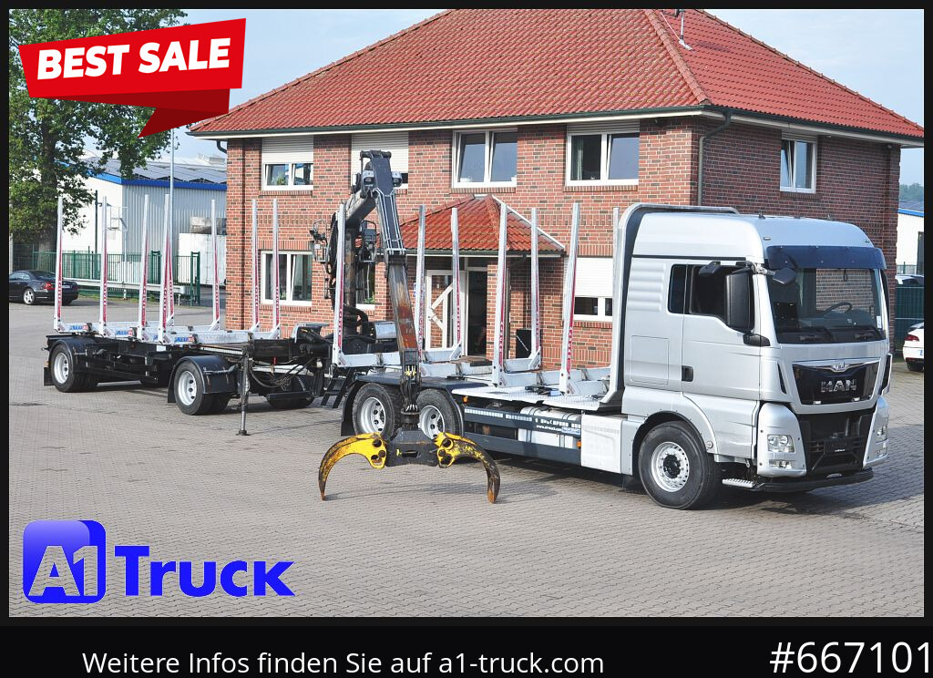MAN TGX 26.480, Holz Kesla 2109, 6x4, - משאית, משאית מנוף: תמונה 1 MAN TGX 26.480, Holz Kesla 2109, 6x4, - משאית, משאית מנוף: תמונה 1