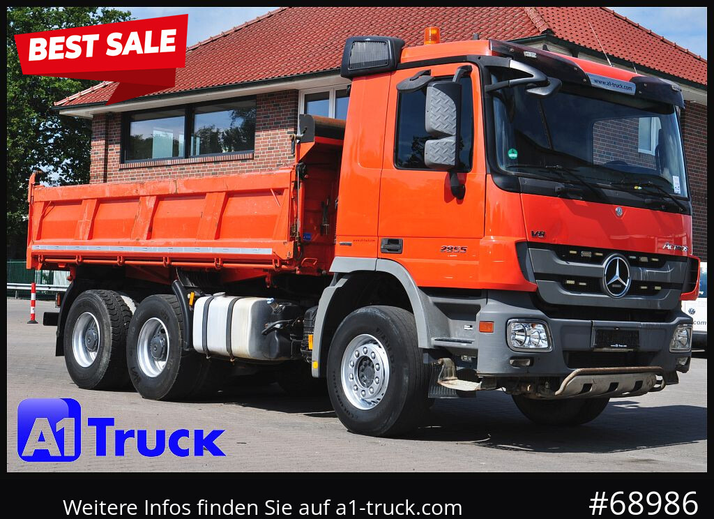 MERCEDES-BENZ Actros 2655 ,V8, 6x4 Meiller Klima , EPS - מזהיר: תמונה 1 MERCEDES-BENZ Actros 2655 ,V8, 6x4 Meiller Klima , EPS - מזהיר: תמונה 1