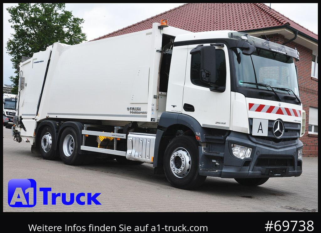 MERCEDES-BENZ Antos 2532 Faun Powerpress II Zöller Detla 2301, - משאית אשפה: תמונה 1 MERCEDES-BENZ Antos 2532 Faun Powerpress II Zöller Detla 2301, - משאית אשפה: תמונה 1