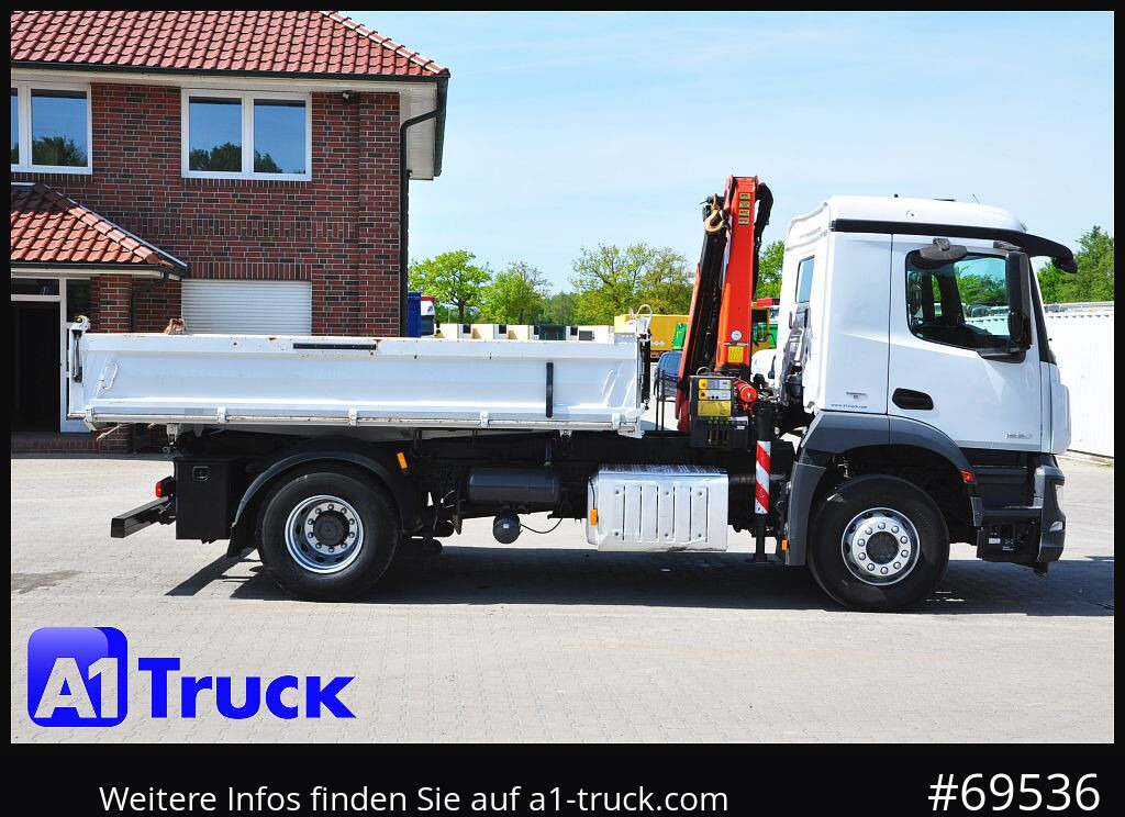 משאית מנוף MERCEDES-BENZ Arocs 1830, Kipper + Kran,Palfinger, Funk,: תמונה 8
