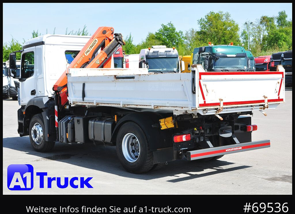 משאית מנוף MERCEDES-BENZ Arocs 1830, Kipper + Kran,Palfinger, Funk,: תמונה 11
