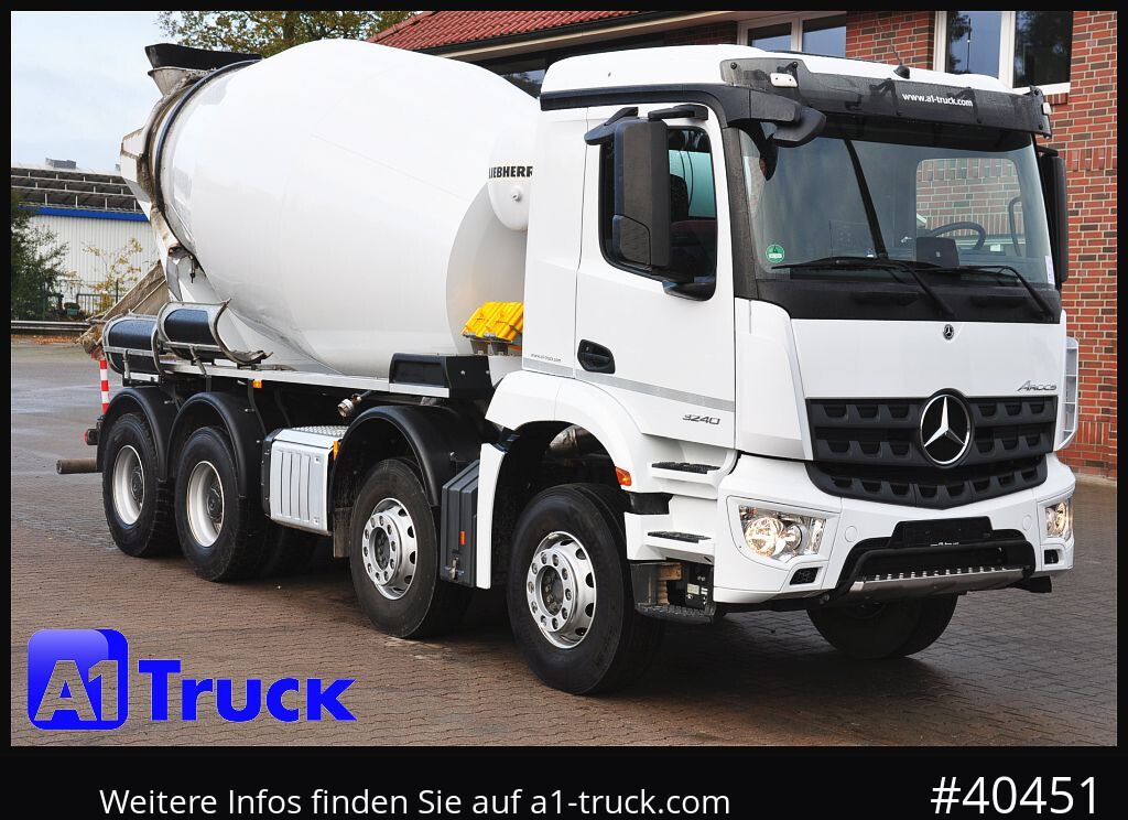 MERCEDES-BENZ Arocs 3240, Liebherr HTM 905 9m³, - משאית מערבלת בטון: תמונה 1 MERCEDES-BENZ Arocs 3240, Liebherr HTM 905 9m³, - משאית מערבלת בטון: תמונה 1