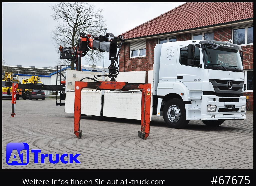 MERCEDES-BENZ Axor 2543, Atlas 170.2 Kran, Lift-Lenkachse, - משאית מנוף, משאית צד נופל/ שטוחה: תמונה 1 MERCEDES-BENZ Axor 2543, Atlas 170.2 Kran, Lift-Lenkachse, - משאית מנוף, משאית צד נופל/ שטוחה: תמונה 1