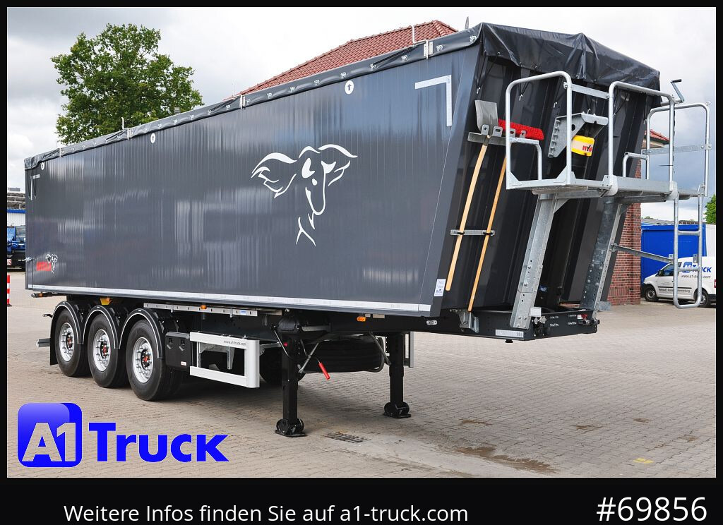 REISCH Mega Alu-Kippmulde 50m³, Getreide, Lift - סמיטריילר עם מזהיר: תמונה 1 REISCH Mega Alu-Kippmulde 50m³, Getreide, Lift - סמיטריילר עם מזהיר: תמונה 1