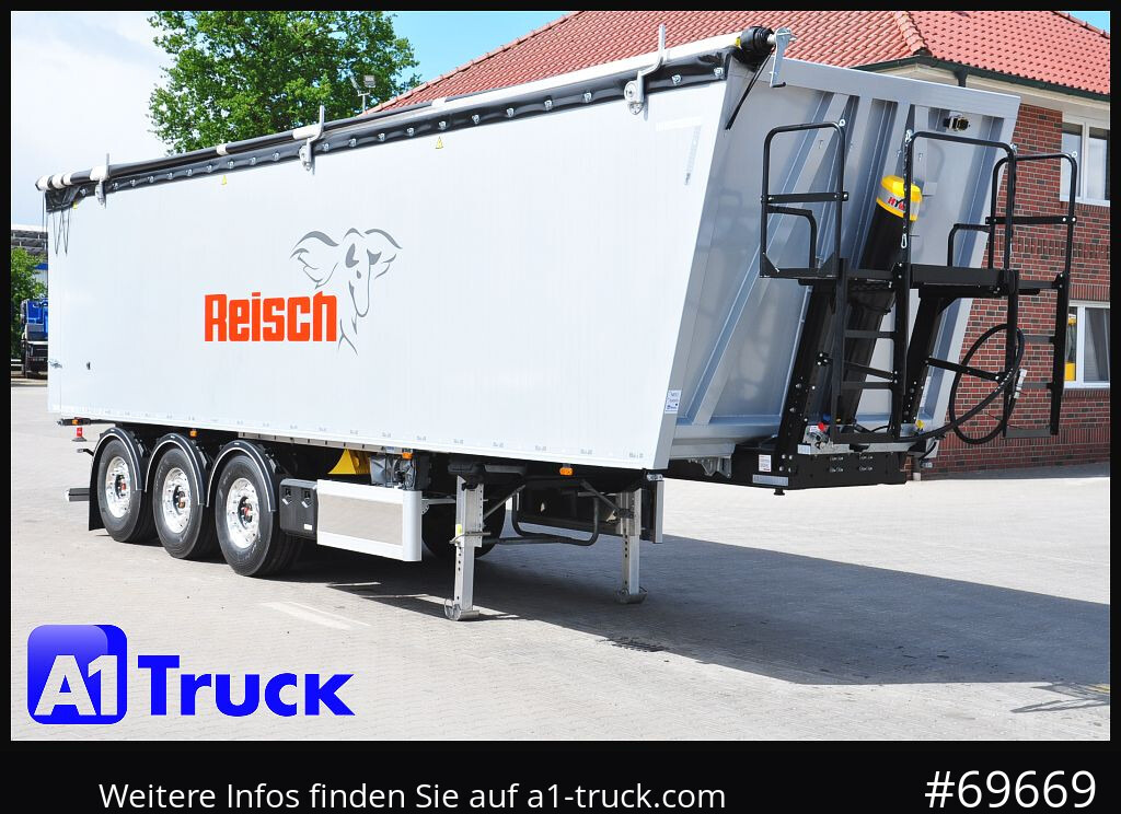 REISCH RHKS, Alu-Kippmulde 52m³, Miete - סמיטריילר עם מזהיר: תמונה 1 REISCH RHKS, Alu-Kippmulde 52m³, Miete - סמיטריילר עם מזהיר: תמונה 1