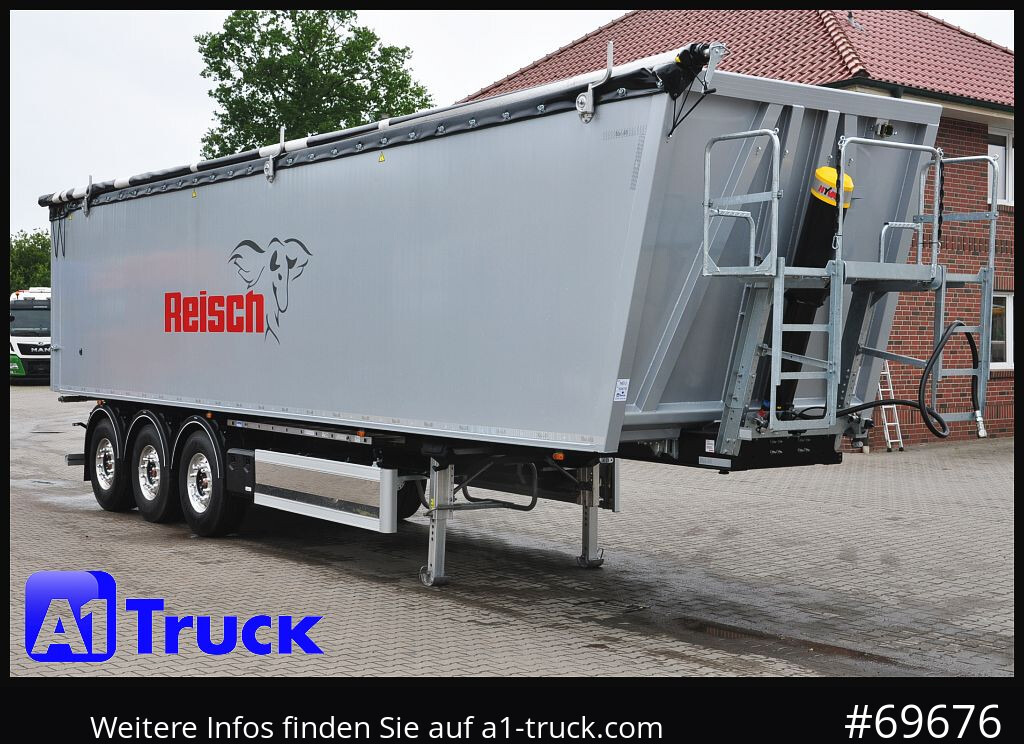 REISCH RHKS, Alu-Kippmulde 57m³, Kombitüren, Alufelgen, Liftachse, - סמיטריילר עם מזהיר: תמונה 1 REISCH RHKS, Alu-Kippmulde 57m³, Kombitüren, Alufelgen, Liftachse, - סמיטריילר עם מזהיר: תמונה 1