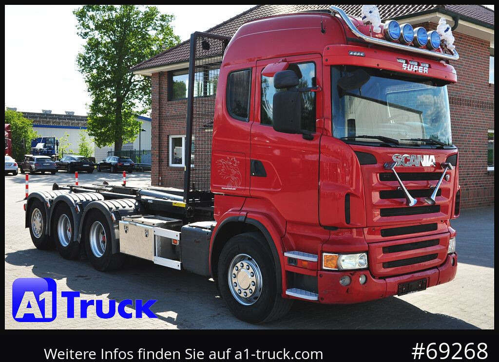 SCANIA R480, Abrollkipper Joab, 8x4, Lift-Lenkachse, - משאית הרמת וו: תמונה 1 SCANIA R480, Abrollkipper Joab, 8x4, Lift-Lenkachse, - משאית הרמת וו: תמונה 1