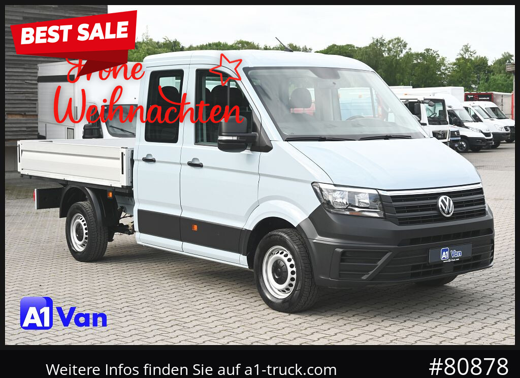 VOLKSWAGEN Crafter 35 Pritsche Doka, AHK, 7-Sitzer, Heckantrieb - כלי רכב מסחרי במיטה שטוחה, כלי רכב מסחרי קומבי: תמונה 1 VOLKSWAGEN Crafter 35 Pritsche Doka, AHK, 7-Sitzer, Heckantrieb - כלי רכב מסחרי במיטה שטוחה, כלי רכב מסחרי קומבי: תמונה 1