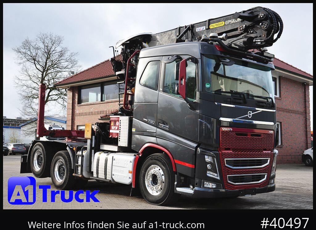 VOLVO FH16 750, Langholz, Palfinger, Liftachse, 6x4, - משאית: תמונה 1 VOLVO FH16 750, Langholz, Palfinger, Liftachse, 6x4, - משאית: תמונה 1