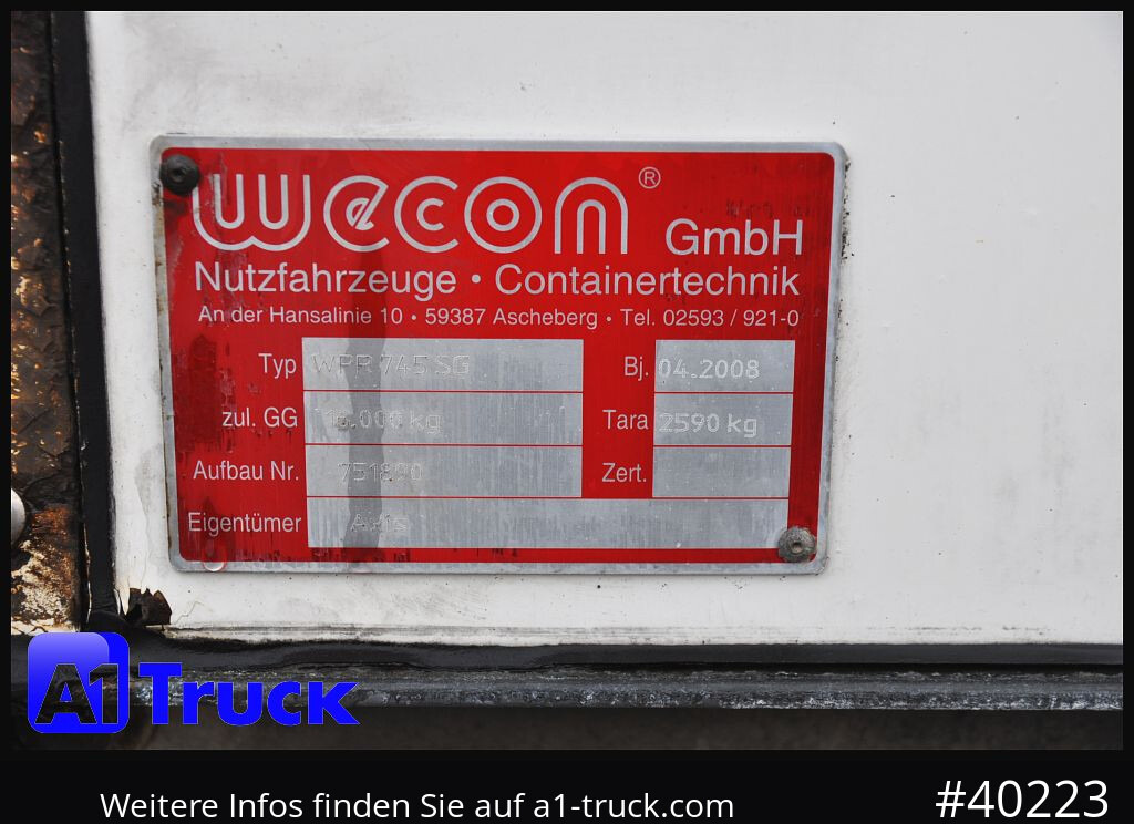 גוף החלפה עם וילונות צד WECON WPR 745, verzinkt, 2520 innen, Code XL: תמונה 8 גוף החלפה עם וילונות צד WECON WPR 745, verzinkt, 2520 innen, Code XL: תמונה 8