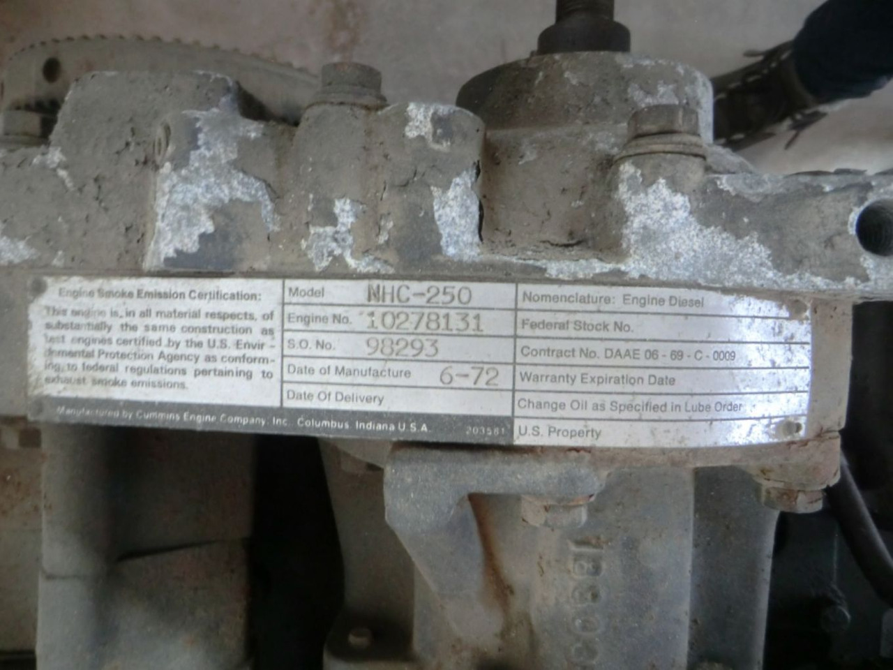 CUMMINS NHG-250 MOTORE USATO, IN SMONTAGGIO - מנוע עבור מכונת בנייה: תמונה 4 CUMMINS NHG-250 MOTORE USATO, IN SMONTAGGIO - מנוע עבור מכונת בנייה: תמונה 4