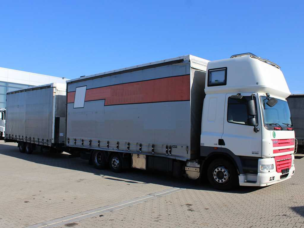 DAF CF 85.460, 6X2, INDEPENDENT AIR CONDITIONING + FLIEGL TPS 100 (2003) - משאית וילונות צד: תמונה 3 DAF CF 85.460, 6X2, INDEPENDENT AIR CONDITIONING + FLIEGL TPS 100 (2003) - משאית וילונות צד: תמונה 3