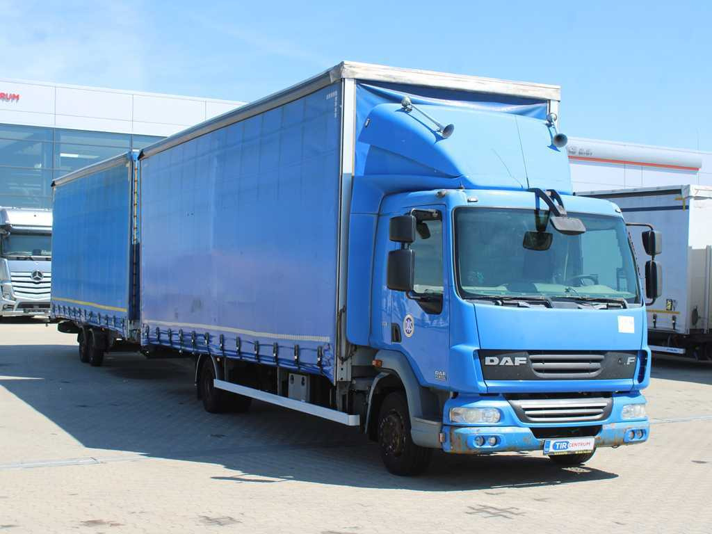 DAF FA LF 45, EURO 5, TYRES 80% + AGADOS TRAILER - משאית וילונות צד: תמונה 3 DAF FA LF 45, EURO 5, TYRES 80% + AGADOS TRAILER - משאית וילונות צד: תמונה 3
