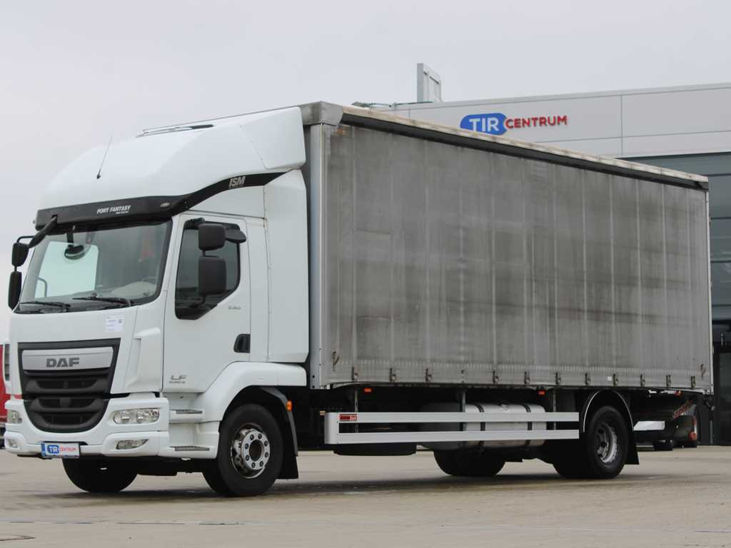 DAF LF 250 FA, HYDRAULIC FRONT, EURO 6 - משאית וילונות צד: תמונה 1 DAF LF 250 FA, HYDRAULIC FRONT, EURO 6 - משאית וילונות צד: תמונה 1