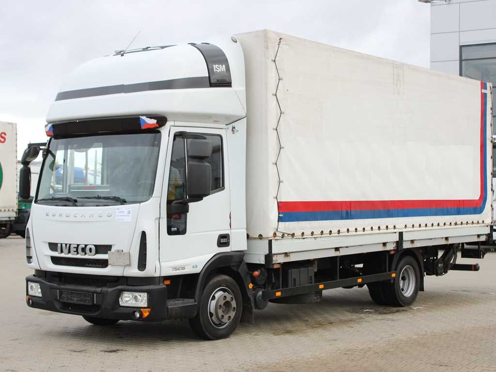 Iveco EUROCARGO 75E18, HYDRAULIC LIFT, SLEEPING CABIN Iveco EUROCARGO 75E18, TAIL LIFT, SLEEPING CABIN - משאית וילונות צד: תמונה 1 Iveco EUROCARGO 75E18, HYDRAULIC LIFT, SLEEPING CABIN Iveco EUROCARGO 75E18, TAIL LIFT, SLEEPING CABIN - משאית וילונות צד: תמונה 1