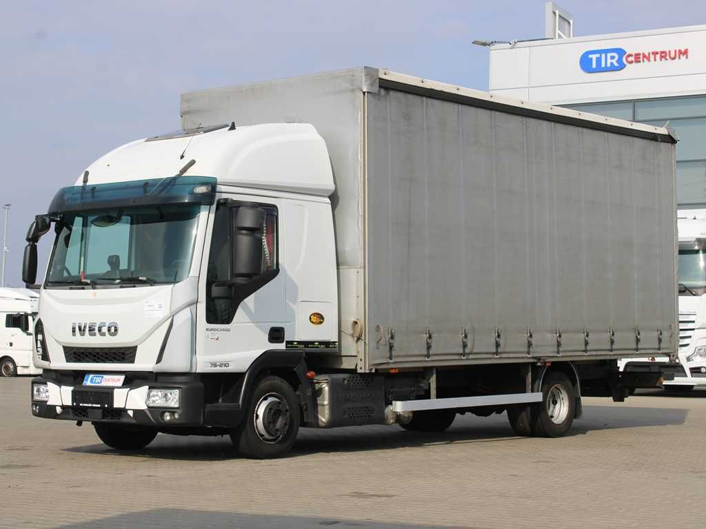 Iveco EUROCARGO 75E210, EURO 6, PNEU 80% - משאית וילונות צד: תמונה 1 Iveco EUROCARGO 75E210, EURO 6, PNEU 80% - משאית וילונות צד: תמונה 1