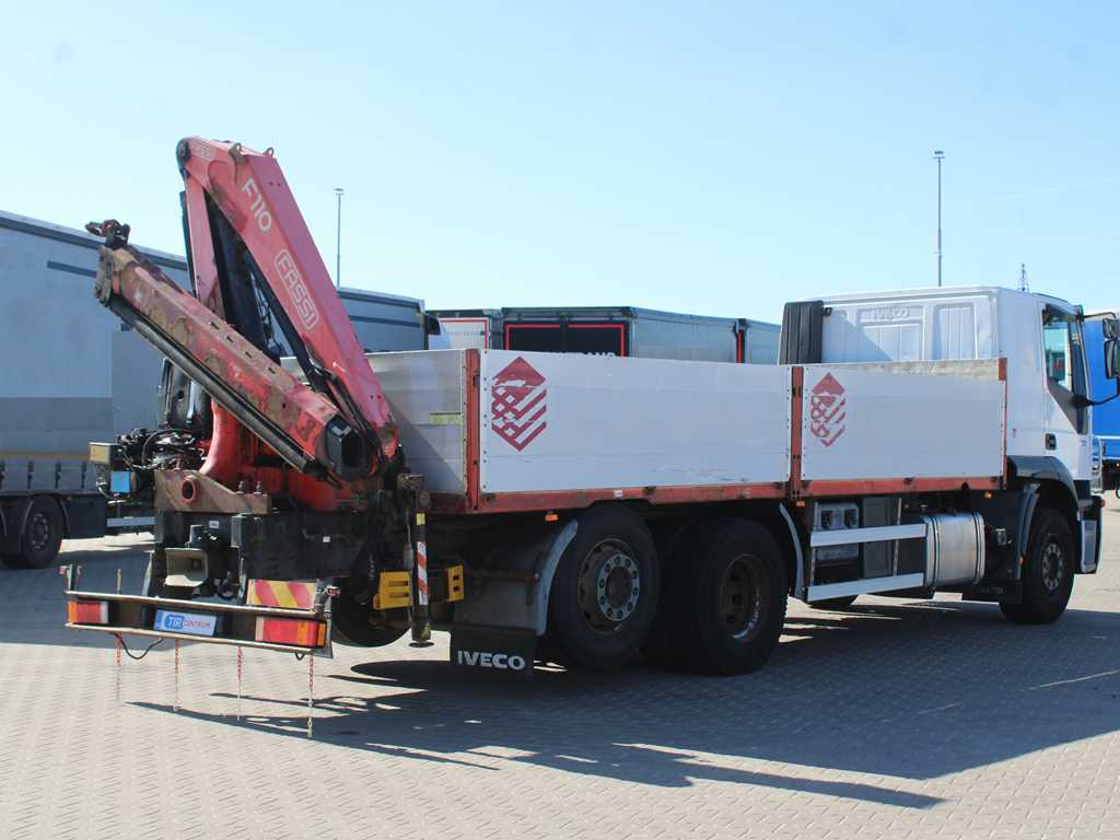 Iveco STRALIS 400, 6X2, EURO 3, HYDRAULIC ARM FASSI F110 - משאית צד נופל/ שטוחה, משאית מנוף: תמונה 4 Iveco STRALIS 400, 6X2, EURO 3, HYDRAULIC ARM FASSI F110 - משאית צד נופל/ שטוחה, משאית מנוף: תמונה 4