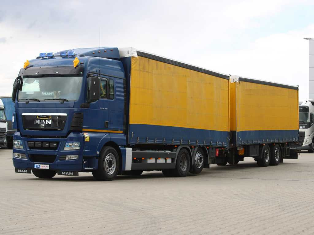 MAN TGS 26.440, 6X2, EURO 5, LIFTING AXLE, TV + K&G ZPA 18 - משאית וילונות צד: תמונה 1 MAN TGS 26.440, 6X2, EURO 5, LIFTING AXLE, TV + K&G ZPA 18 - משאית וילונות צד: תמונה 1