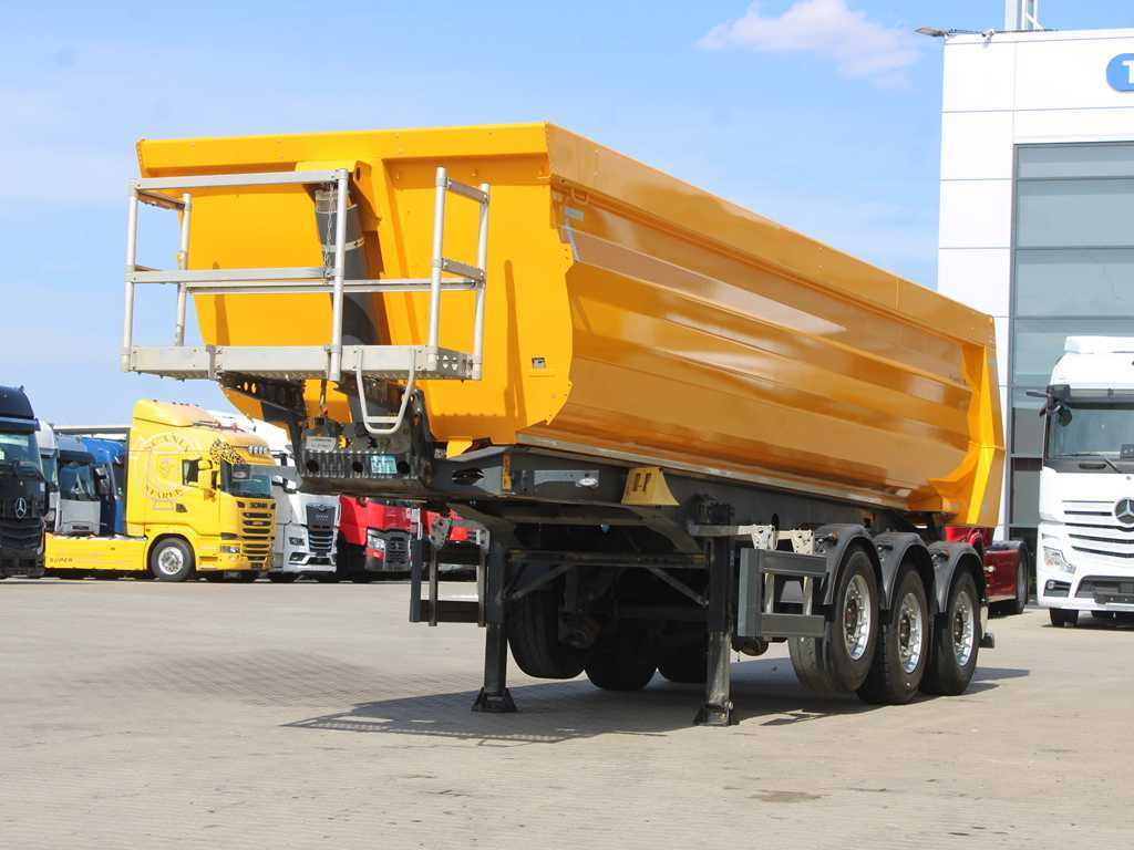 Meiller MHPS 15/27, SAF, LIFT AXLE, 30m³, SLIDING PIN FOR 4X2 AND 6X4 - סמיטריילר עם מזהיר: תמונה 1 Meiller MHPS 15/27, SAF, LIFT AXLE, 30m³, SLIDING PIN FOR 4X2 AND 6X4 - סמיטריילר עם מזהיר: תמונה 1