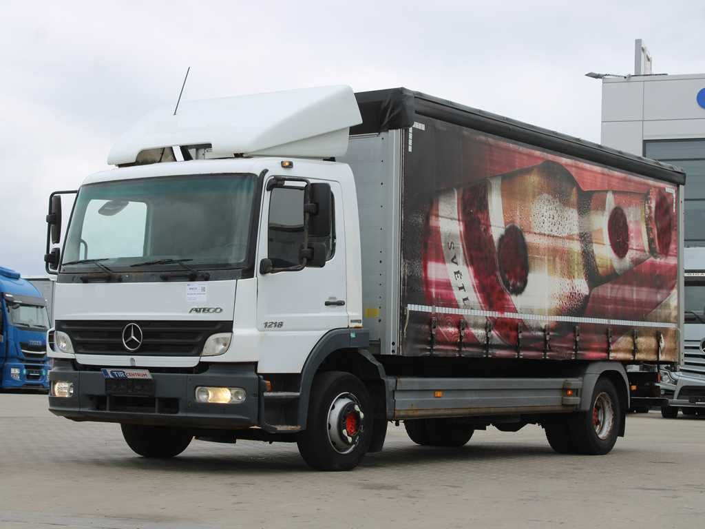 Mercedes-Benz ATEGO 1218, EURO 4 - משאית וילונות צד: תמונה 1 Mercedes-Benz ATEGO 1218, EURO 4 - משאית וילונות צד: תמונה 1