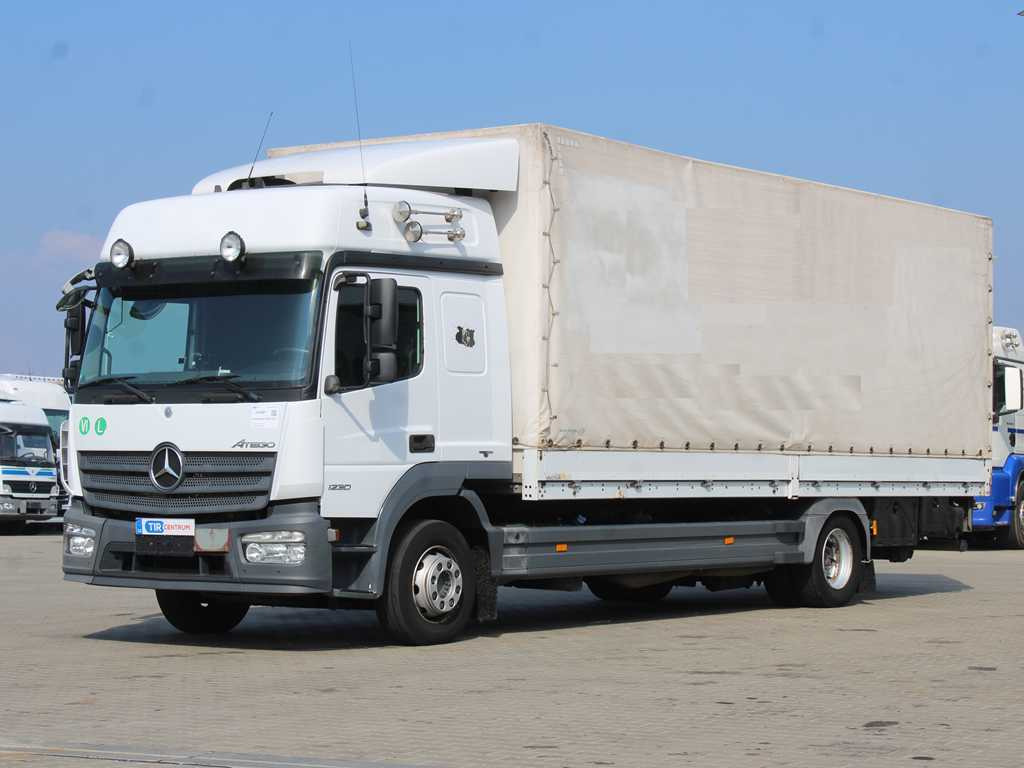 Mercedes-Benz ATEGO 1230, EURO 6, HYDRAULIC FRONT, SIDES - משאית וילונות צד: תמונה 1 Mercedes-Benz ATEGO 1230, EURO 6, HYDRAULIC FRONT, SIDES - משאית וילונות צד: תמונה 1