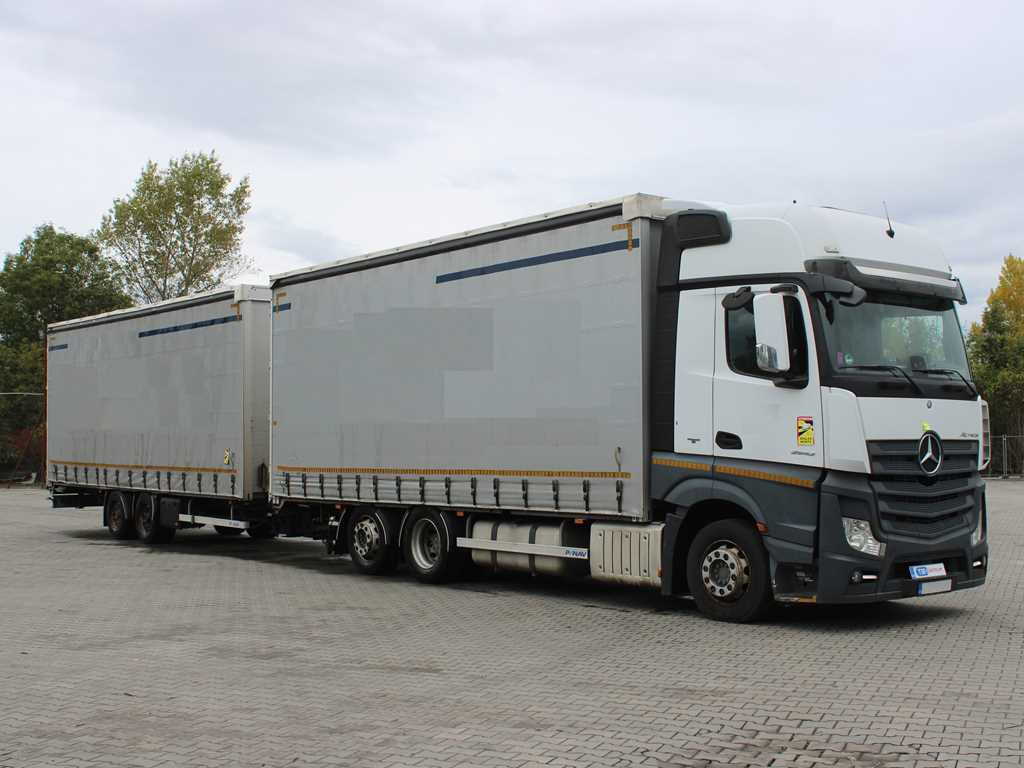 Mercedes-Benz Actros 2542, 6X2, LIFTING AXLE + PANAV TVK18M - משאית וילונות צד: תמונה 3 Mercedes-Benz Actros 2542, 6X2, LIFTING AXLE + PANAV TVK18M - משאית וילונות צד: תמונה 3
