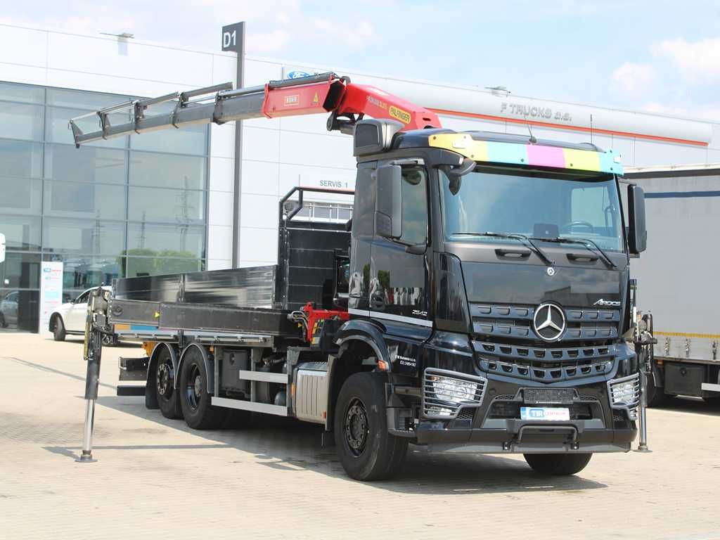 Mercedes-Benz Arocs 2542, 6X2, EURO 6, CAMERA, PALFINGER PK 24 - משאית צד נופל/ שטוחה, משאית מנוף: תמונה 2 Mercedes-Benz Arocs 2542, 6X2, EURO 6, CAMERA, PALFINGER PK 24 - משאית צד נופל/ שטוחה, משאית מנוף: תמונה 2