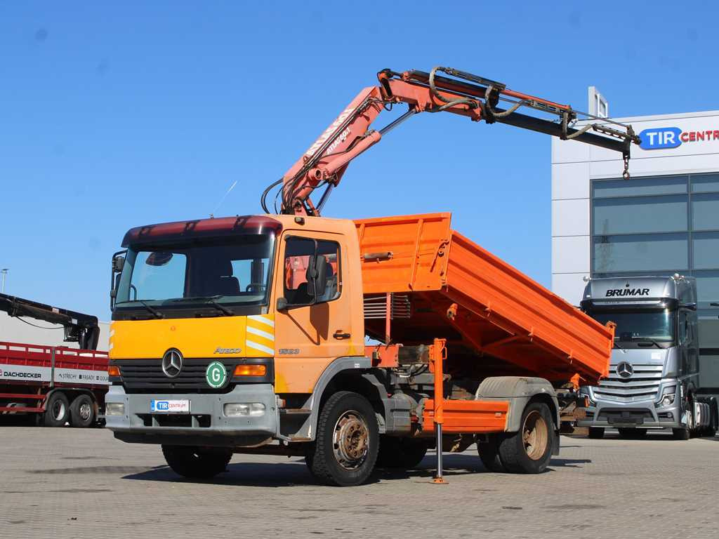 Mercedes-Benz Atego 1523, HYDRAULIC ARM ATLAS 60.1, THREE-SIDED - מזהיר, משאית מנוף: תמונה 1 Mercedes-Benz Atego 1523, HYDRAULIC ARM ATLAS 60.1, THREE-SIDED - מזהיר, משאית מנוף: תמונה 1