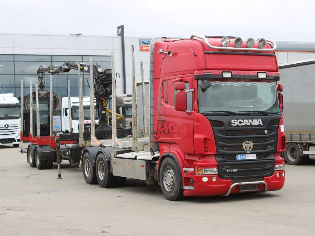 Scania R 480, HYDRAULIC ARM LHO L120Z(78), 6X4 - משאית עץ, משאית מנוף: תמונה 3 Scania R 480, HYDRAULIC ARM LHO L120Z(78), 6X4 - משאית עץ, משאית מנוף: תמונה 3