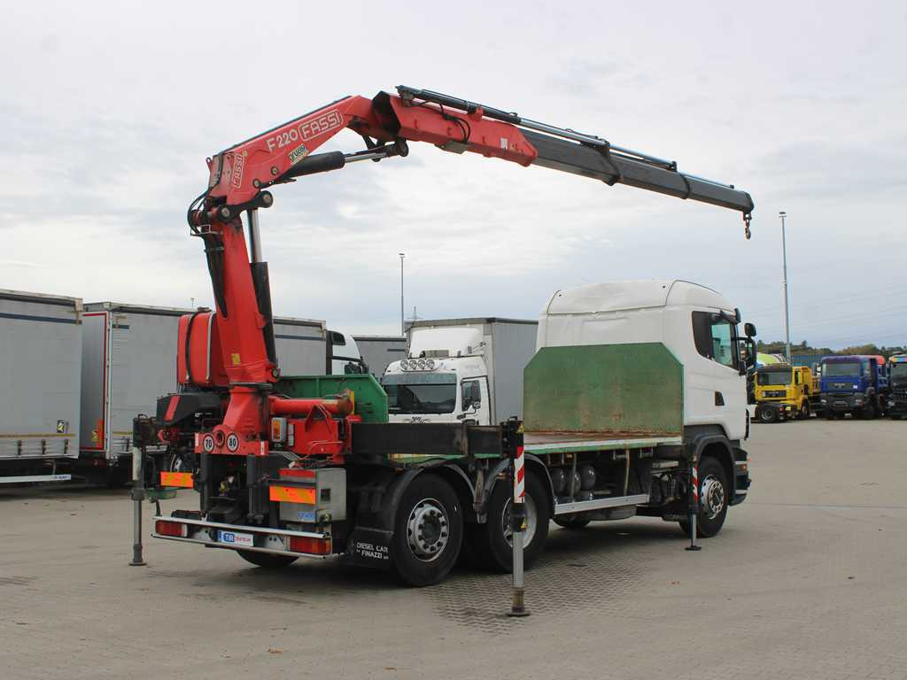 Scania R 500, 6X2, EURO 4, OPTICRUISE, HYDRAULIC ARM FASSI F220A.23 - משאית צד נופל/ שטוחה, משאית מנוף: תמונה 4 Scania R 500, 6X2, EURO 4, OPTICRUISE, HYDRAULIC ARM FASSI F220A.23 - משאית צד נופל/ שטוחה, משאית מנוף: תמונה 4