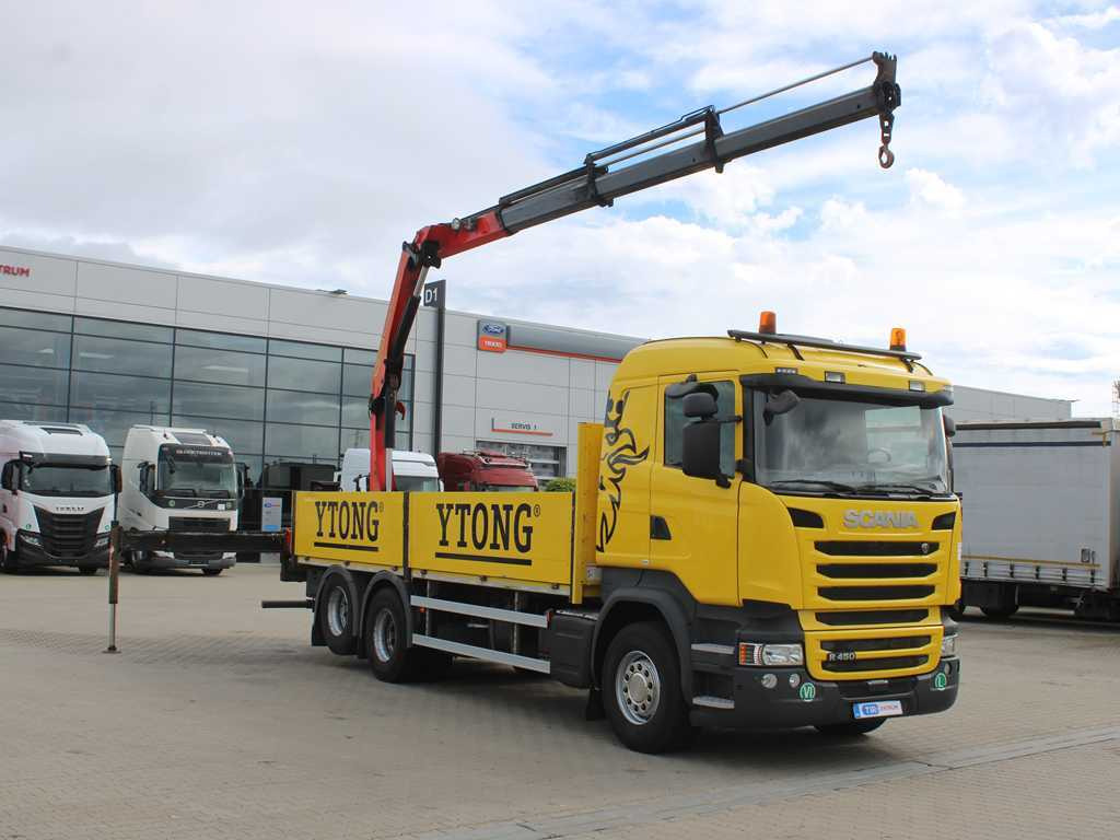 Scania R450, 6X2, EURO 6, SIDE, HYDRAULIC ARM PALFINGER PK 17.001 - משאית צד נופל/ שטוחה: תמונה 3 Scania R450, 6X2, EURO 6, SIDE, HYDRAULIC ARM PALFINGER PK 17.001 - משאית צד נופל/ שטוחה: תמונה 3