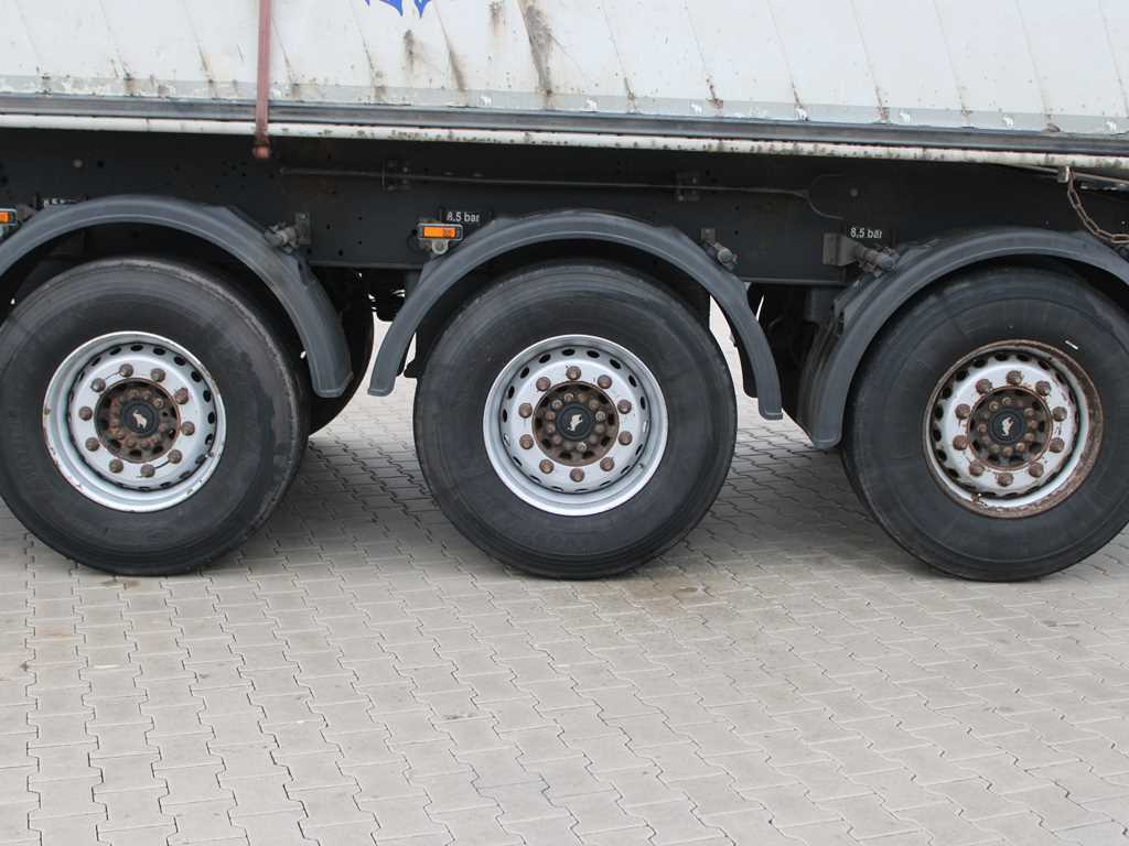 סמיטריילר עם מזהיר Schmitz SKI 24 SL 10.5, AXLES 9t, LIFTING AXLE, ALUMINUM BODY: תמונה 9