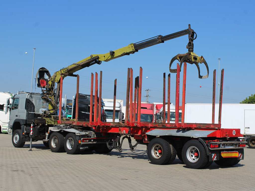 משאית עץ, משאית מנוף Volvo FMX 500, 6X6, LOGLIFT F265Z95 + DOLL trailer (2007): תמונה 6