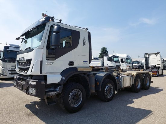 Iveco 8x4 Meiller Abroller, Automatik, E6, Retarder, - משאית הרמת וו, משאית מנוף: תמונה 1 Iveco 8x4 Meiller Abroller, Automatik, E6, Retarder, - משאית הרמת וו, משאית מנוף: תמונה 1