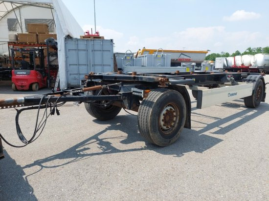 Krone AZ 18, Standard-Lafette Krone-Achsen, - קרון נגרר מוביל מכולות/ החלפת גוף: תמונה 5 Krone AZ 18, Standard-Lafette Krone-Achsen, - קרון נגרר מוביל מכולות/ החלפת גוף: תמונה 5