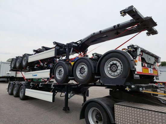 Krone SDC 27eLTU50 Heckschieber 1x20ft, 2x20ft , 1x40ft, 1x30ft,1x45ft - סמיטריילר מוביל מכולות/ החלפת גוף: תמונה 2 Krone SDC 27eLTU50 Heckschieber 1x20ft, 2x20ft , 1x40ft, 1x30ft,1x45ft - סמיטריילר מוביל מכולות/ החלפת גוף: תמונה 2