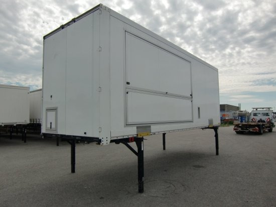 Krone Wechselpritsche 7,30 Meter Koffer Spezialaufbau, mobiler Messestand - מכולת בנייה: תמונה 4 Krone Wechselpritsche 7,30 Meter Koffer Spezialaufbau, mobiler Messestand - מכולת בנייה: תמונה 4