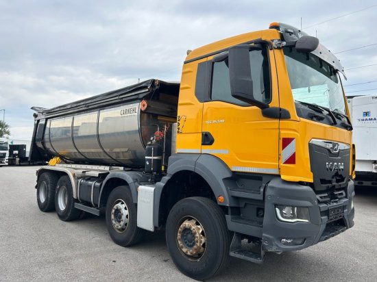 MAN TGS 35.510 8x4 Carnehl Muldenkipper, Thermomulde, Hardox - מזהיר: תמונה 2 MAN TGS 35.510 8x4 Carnehl Muldenkipper, Thermomulde, Hardox - מזהיר: תמונה 2