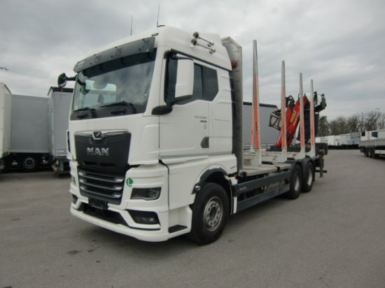 MAN TGX 33.580 BL 6x4, Intarder, Holztransporter, - משאית עץ, משאית מנוף: תמונה 1 MAN TGX 33.580 BL 6x4, Intarder, Holztransporter, - משאית עץ, משאית מנוף: תמונה 1
