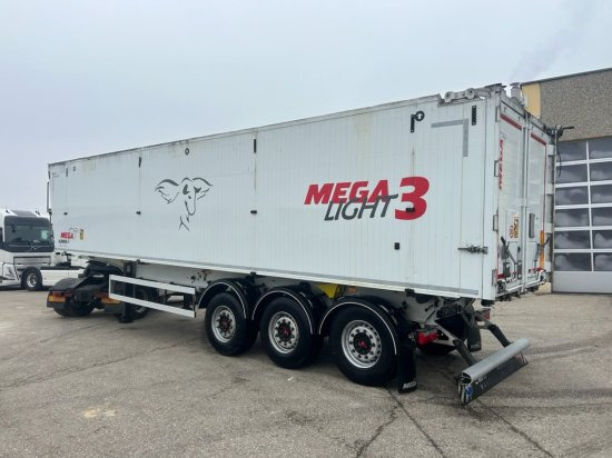 MEGA Alu-Kastenmulde 55m³, SAF-Achsen, Rollplane, Kombiklappe, Stehpodest - סמיטריילר עם מזהיר: תמונה 4 MEGA Alu-Kastenmulde 55m³, SAF-Achsen, Rollplane, Kombiklappe, Stehpodest - סמיטריילר עם מזהיר: תמונה 4