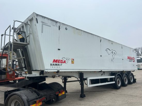 MEGA Alu-Kastenmulde 55m³, SAF-Achsen, Rollplane, Kombiklappe, Stehpodest - סמיטריילר עם מזהיר: תמונה 5 MEGA Alu-Kastenmulde 55m³, SAF-Achsen, Rollplane, Kombiklappe, Stehpodest - סמיטריילר עם מזהיר: תמונה 5
