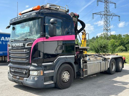 Scania R580 6x2, Schrottkran, E6, Lenk-Lift-Achse - משאית הרמת וו, משאית מנוף: תמונה 1 Scania R580 6x2, Schrottkran, E6, Lenk-Lift-Achse - משאית הרמת וו, משאית מנוף: תמונה 1
