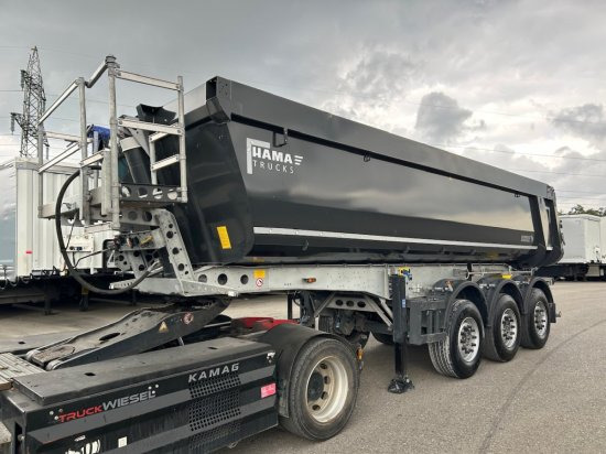 Schmitz Kippmulde 24m³, Stahl-light Chassis, Liftachse, Rollplane - סמיטריילר עם מזהיר: תמונה 2 Schmitz Kippmulde 24m³, Stahl-light Chassis, Liftachse, Rollplane - סמיטריילר עם מזהיר: תמונה 2