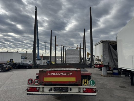 Schwarzmüller Holzauflieger 6 Rungenpaare, BPW-Achsen - סמיטריילר עץ: תמונה 4 Schwarzmüller Holzauflieger 6 Rungenpaare, BPW-Achsen - סמיטריילר עץ: תמונה 4