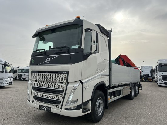 Volvo FH 500 6X2 Euro6, Retarder, Pritsche, Palfinger PK22002-EH - משאית צד נופל/ שטוחה, משאית מנוף: תמונה 1 Volvo FH 500 6X2 Euro6, Retarder, Pritsche, Palfinger PK22002-EH - משאית צד נופל/ שטוחה, משאית מנוף: תמונה 1