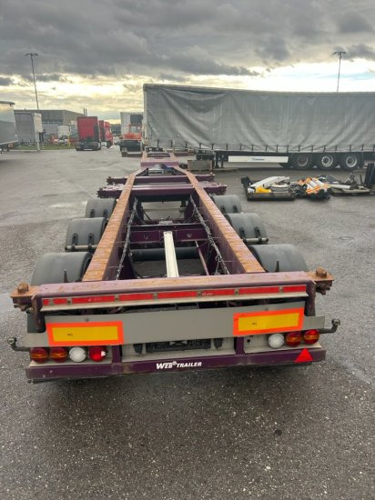 Web Trailer LPRS24 Heckschieber 1x20 ft 2x20 ft 1x40 ft - סמיטריילר מוביל מכולות/ החלפת גוף: תמונה 5 Web Trailer LPRS24 Heckschieber 1x20 ft 2x20 ft 1x40 ft - סמיטריילר מוביל מכולות/ החלפת גוף: תמונה 5