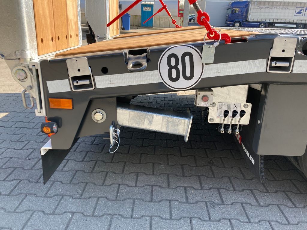 חָדָשׁ סמיטריילר עם מטען נמוך Faymonville MAX Trailer 3-Achs-Tele-Semi mit Rampen zwangsgel: תמונה 9