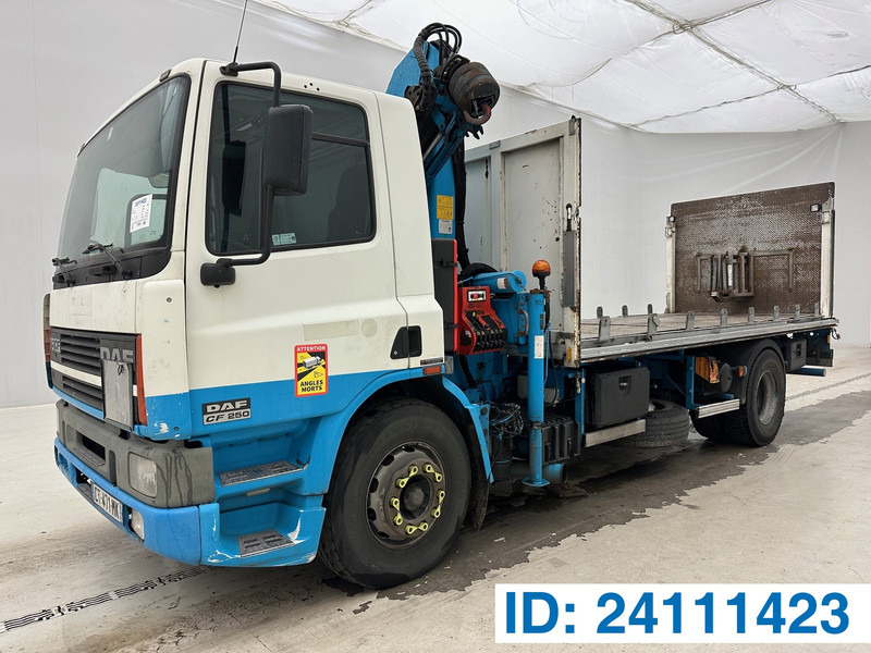 DAF CF75.250* - משאית צד נופל/ שטוחה, משאית מנוף: תמונה 1 DAF CF75.250* - משאית צד נופל/ שטוחה, משאית מנוף: תמונה 1